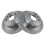TRQ Rear Brake Rotors Set Solid Compatible with 1995-1999 Toyota Avalon 1