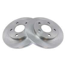TRQ Achterremschijven Set Vast Compatibel met 2005-2009 Buick LaCrosse en 2011-2013 Chevrolet Impala