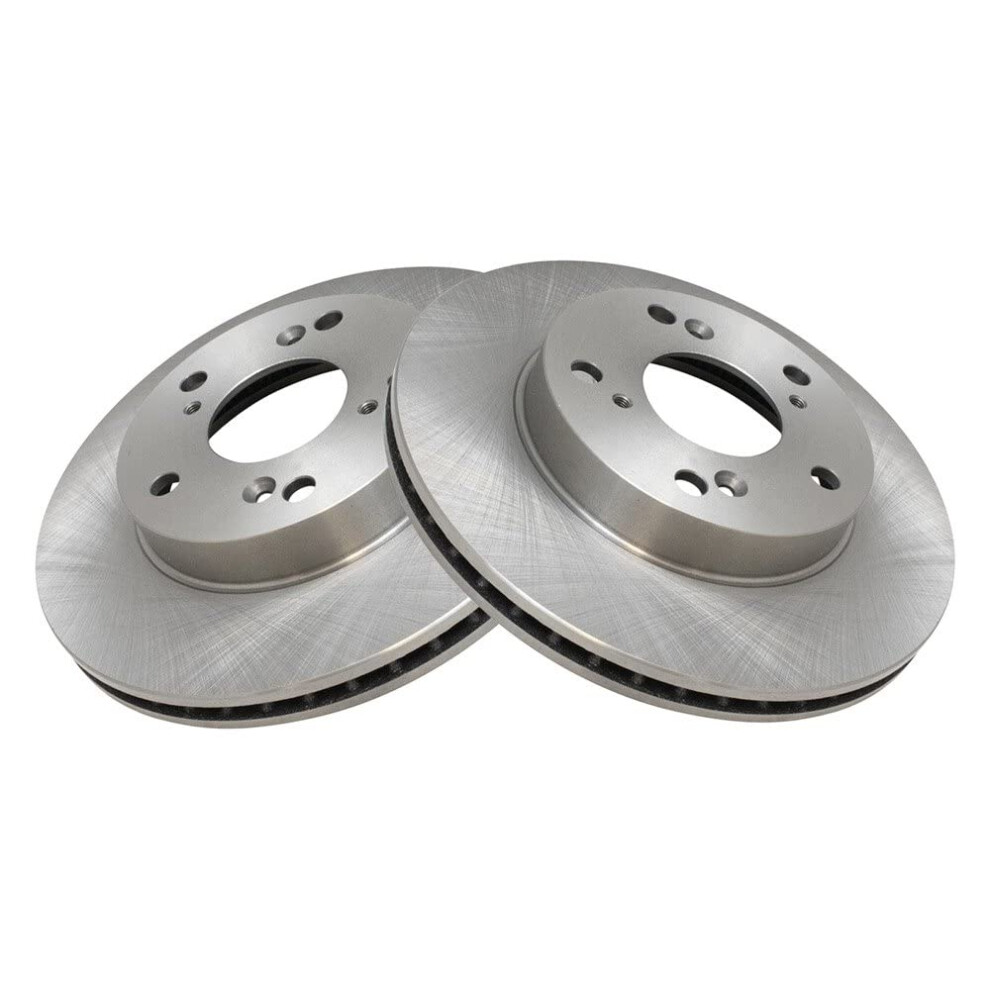 Trq Front Brake Rotors Set Vented Compatible With 2013-2014 Acura Ilx 2012-2015 Honda Civic 191213783009