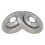 TRQ bakbroms rotorsats solid kompatibel med 2005-2009 Audi A4 A4 Quattro 1
