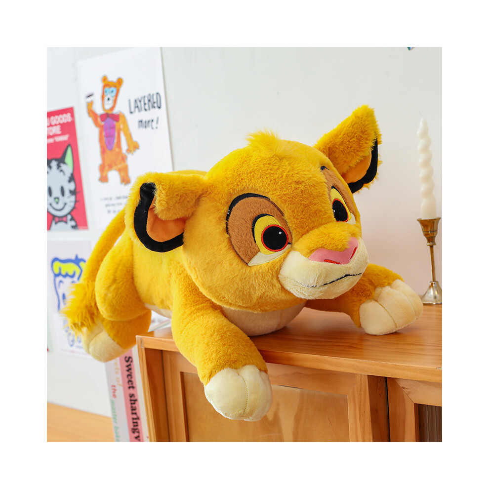 (90cm) King Lion The Simba Plush Toy Lion Stuffed Doll Cartoon Room Decoration Animal