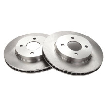 TRQ voorremschijven set geventileerd compatibel met 2012-2019 Nissan Versa 2014-2019 Versa Note