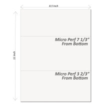 Carta perforata Alliance, fogli tagliati al laser, 8,5 x 11 pollici, 20 libbre, 92 colori brillanti, prodotta negli Stati Uniti (3,67 e 7,33 poll