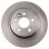 TRQ bakre bromsrotorset solid kompatibel med 2012-2015 Land Rover Range Rover Evoque 2