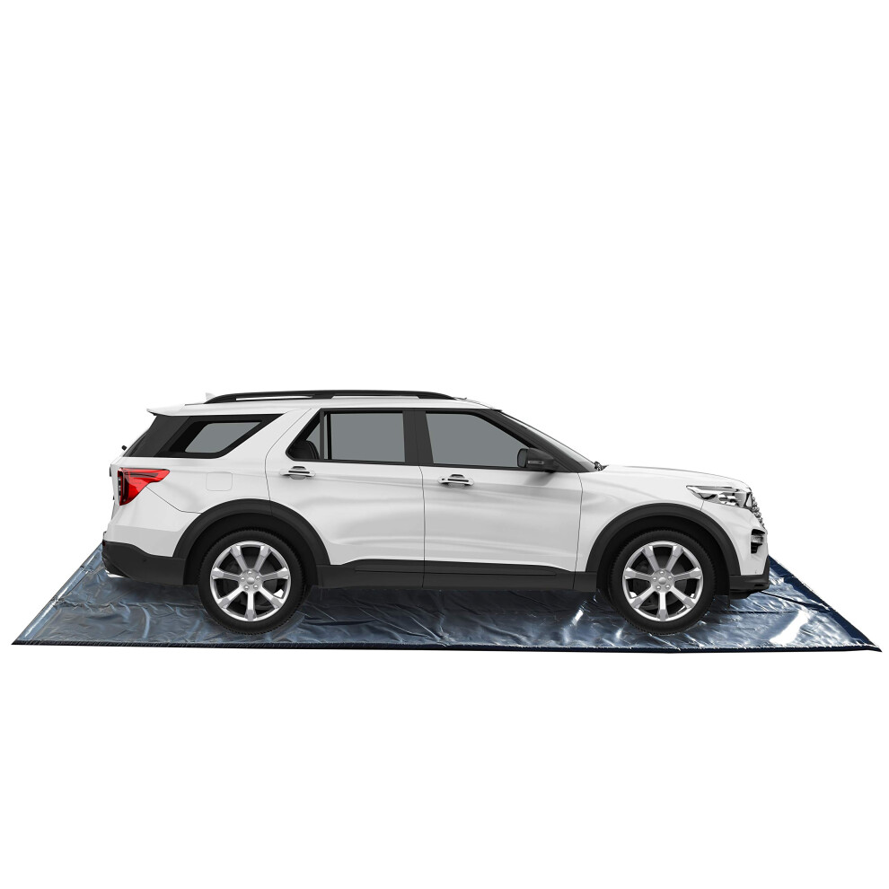 Tapis de confinement TruContain pour la neige, la glace, l'eau et la boue - Tapis de sol de garage (7'9""""x18')