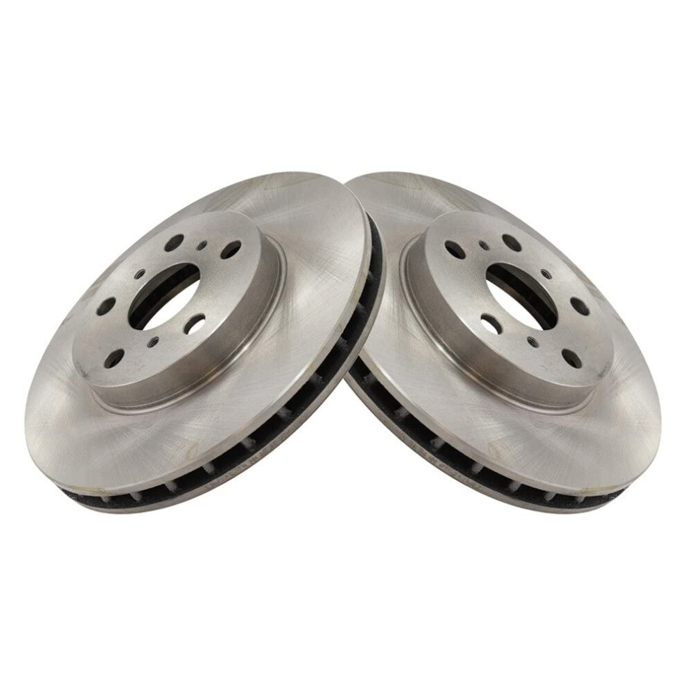 Trq Front Brake Rotors Set Vented Compatible With 1987-1991 Toyota Camry 191213754184