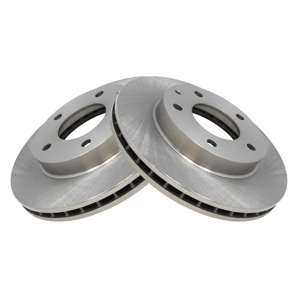 Zestaw Przednich Tarcz Hamulcowych Trq Wentylowany Kompatybilny Z 1993-1997 Ford Probe 1993-2002 Mazda 626 MX-6 2001-2003 Protege 2002-2003 Protege5-image