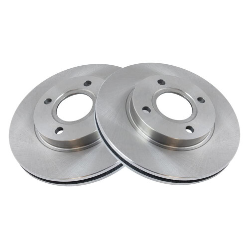 TRQ frontbremsningsrotorer Set udluftet kompatible med 2000-2004 Ford Focus