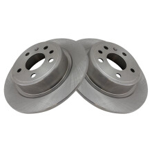 TRQ Achterremschijven Set Vast Geschikt voor 1999-2009 Saab 9-5