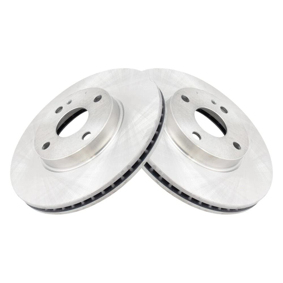 Trq Front Brake Rotors Set Vented Compatible With 2016 Scion Ia 2019-2020 Toyota Yaris 2017-2018 Yaris Ia 191213786246