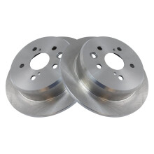 TRQ Achterremschijven Set Vast Compatibel met 2006-2015 Lexus IS250