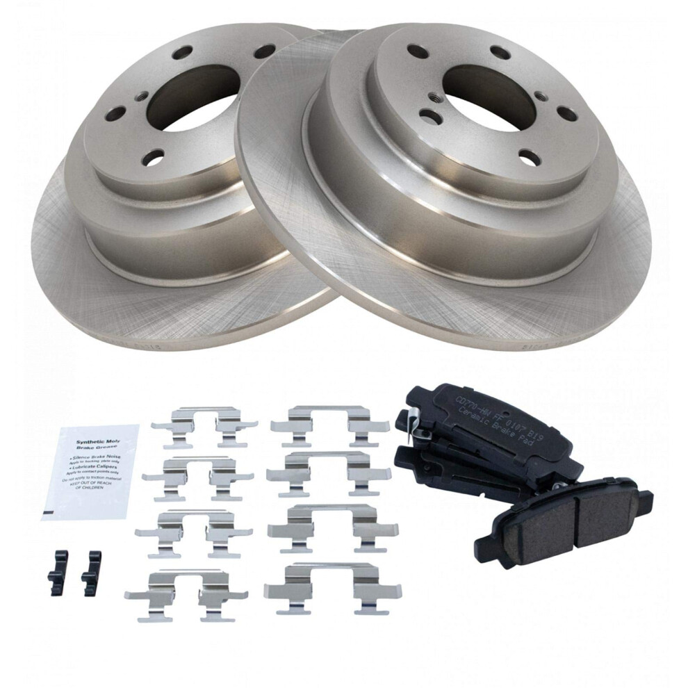 Trq Ceramic Brake Pad & Rotor Set Kit For Subaru Impreza Forester 191213114865