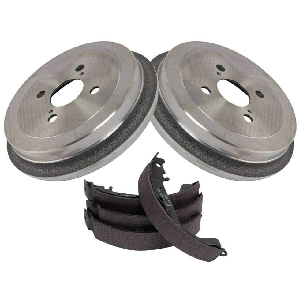 Trq Rear Brake Kit Drum & Shoe Set For 2007-2018 Toyota Yaris 191213141342