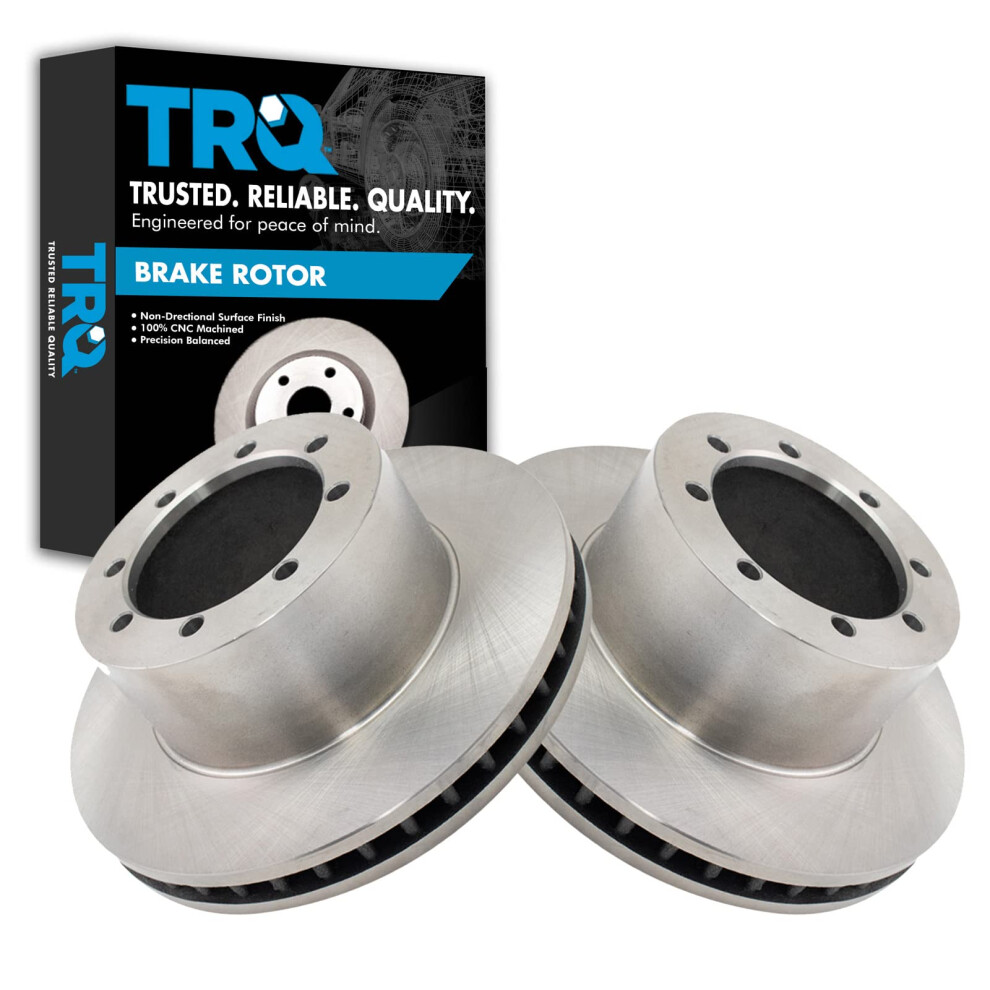 Trq Rear Brake Rotors Set Vented Compatible With 1994-2004 Ford Mustang 191213753026