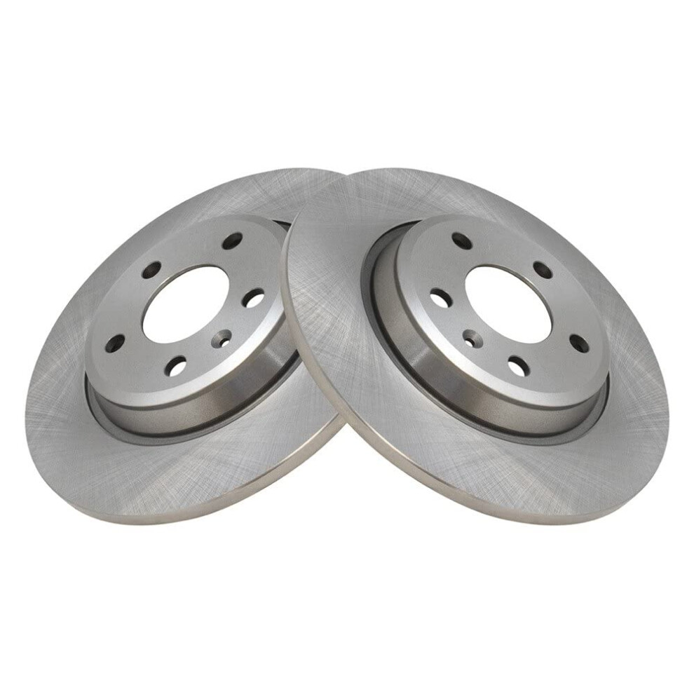 Trq Rear Disc Brake Rotor Pair Set For 09-18 Audi A4 / 09-16 A4 Quattro / 10-16 A5 / 08-17 A5 Quattro / 18 A5 Sportback / 12-15 A6 / 13-15 A6 Quattro 191213782361
