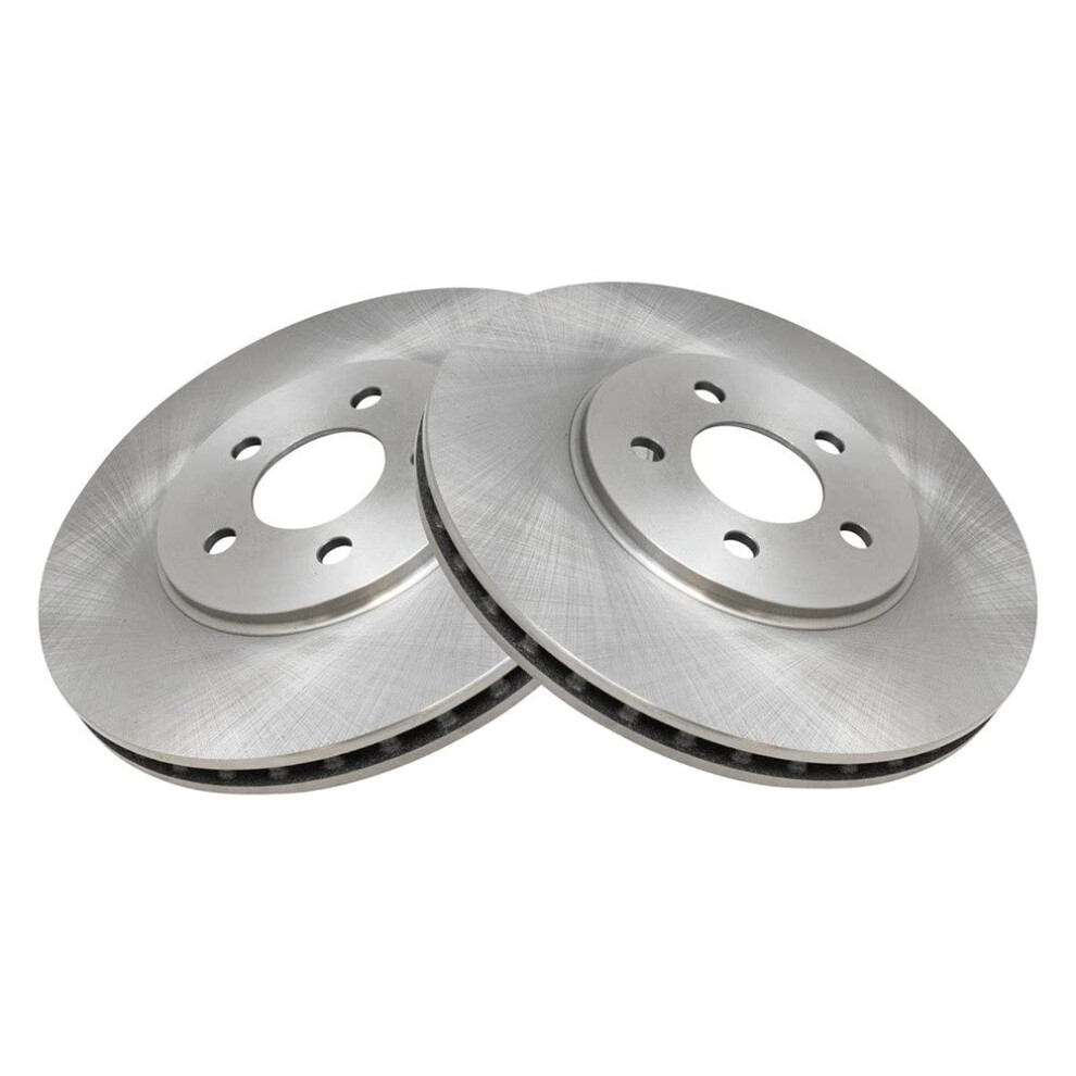 Trq Front Brake Rotors Set Vented Compatible With 1995-2000 Chrysler Cirrus 2001-2006 Sebring 1995-2005 Dodge Stratus 1996-2000 Plymouth Breeze 191213771624
