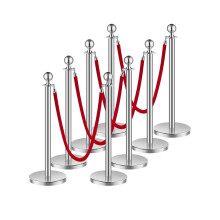Stanchioni vevor e corde di velluto 8pcs Base caval