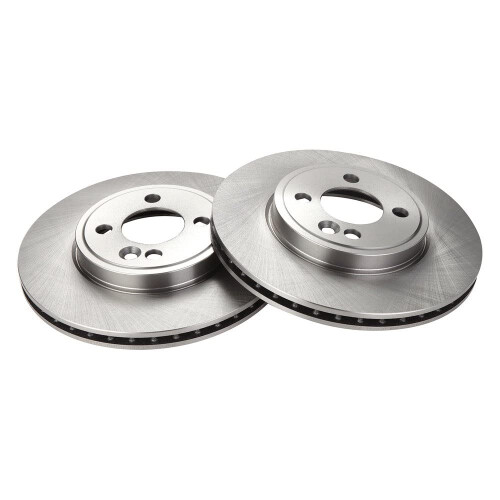 TRQ Front Brake Rotors Set Vent Compatible med 2007-2015 Mini Cooper