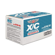 leo de aviao Phillips 66 20W50 X/C 1 quarto 32. Onas fluidas, pacote com 12