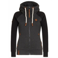 (Black, Tag 4XL=US 2XL) Fashion Zipper Womens Sweater Hooded Cardigan Casual Hoodies Tops Coat Jacket