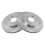 TRQ Rear Brake Rotors Set Solid Compatible with 2005-2014 Ford Mustang 1