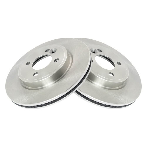 TRQ Front Brake Rotors Set Vented Compatible with 2002-2006 Mini Cooper