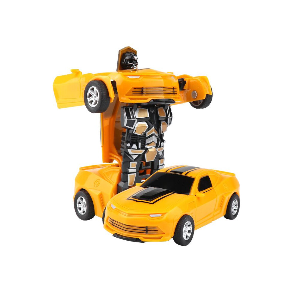 (YellowBumblebee) Robot 2in1 Deformation Car Toy Early Education For Children Christmas Gift Boys