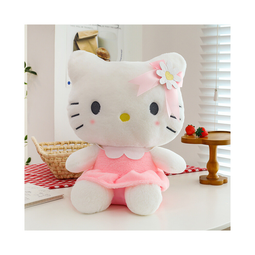 (40cm) Blossom Kitty Hello Plush Large Floral Kitty Cat Doll And Toy Cushion Stuffed