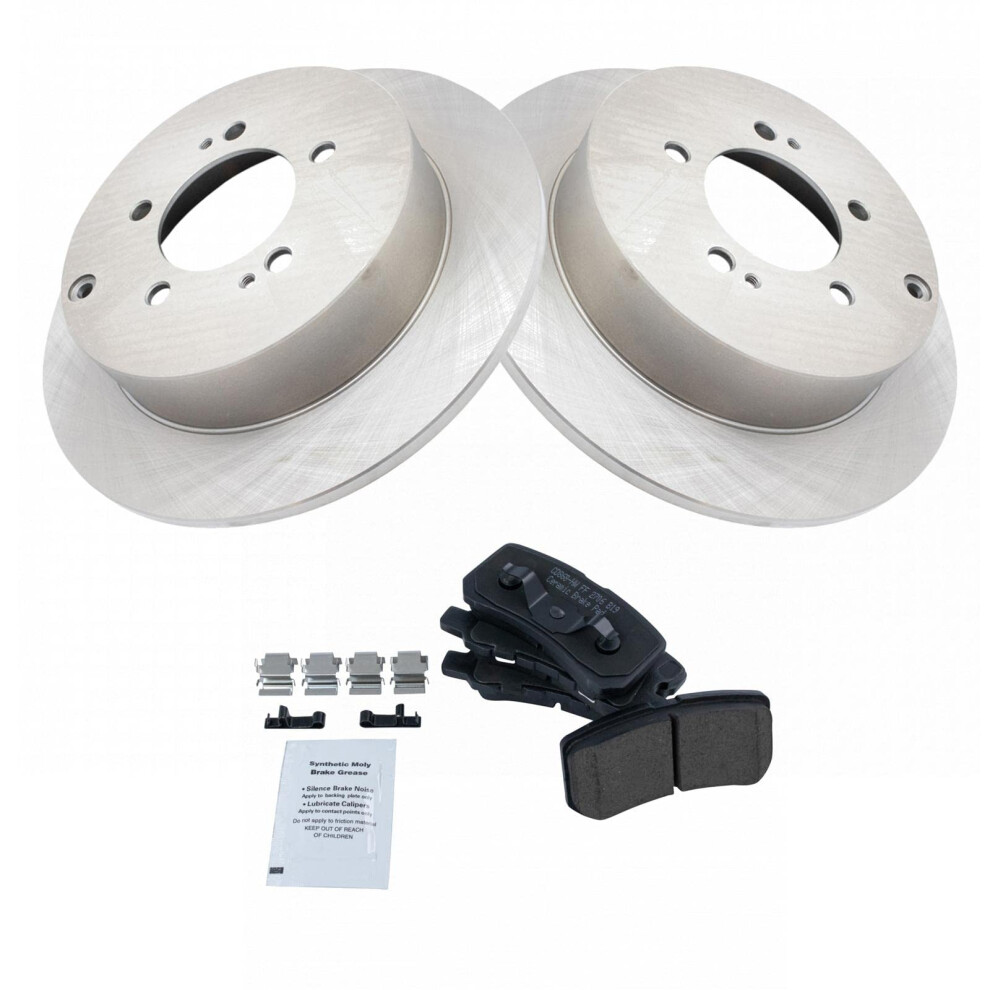 Kit De Plaquettes Et Disques De Frein Arri Re Trq, Disques De Frein En C Ramique Solides, Compatibles Avec Mitsubishi Lancer 2009-2015 Et Outland-image