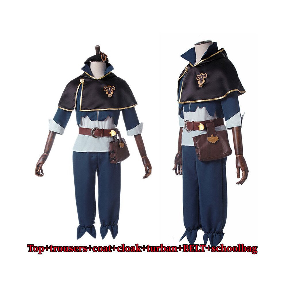 (S) Series Black Clover Asta Cos Costumes Cape Full Cosplay Costumes Party Halloween