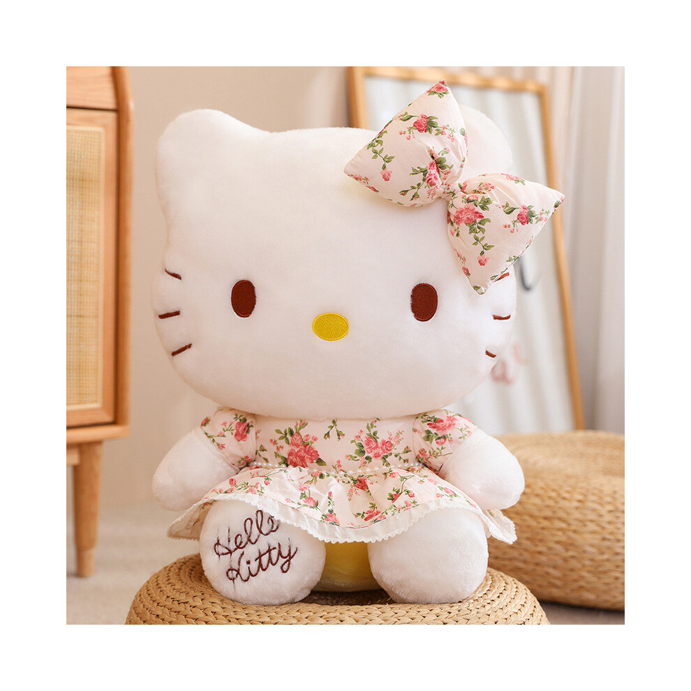 (25cm) Toy Sanrio Plush Hello Kitty Stuffed Doll Room Decoration Gifts Ornaments Kids