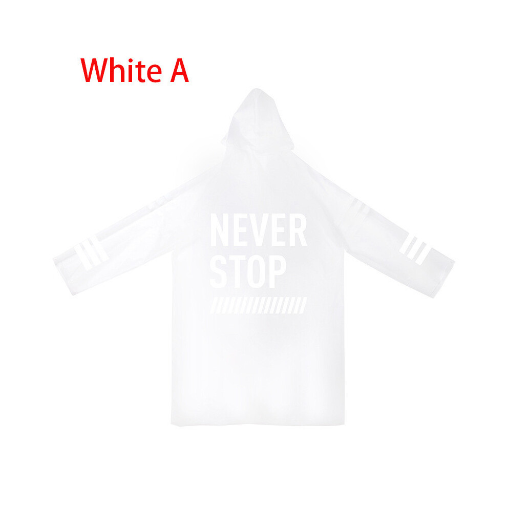 (White A, Tag M=US XS) Female Raincoat Fashion Adult Hiking Students Full Body Travel Men Raincoat-image-OPC-PGTC8FQ-NEW