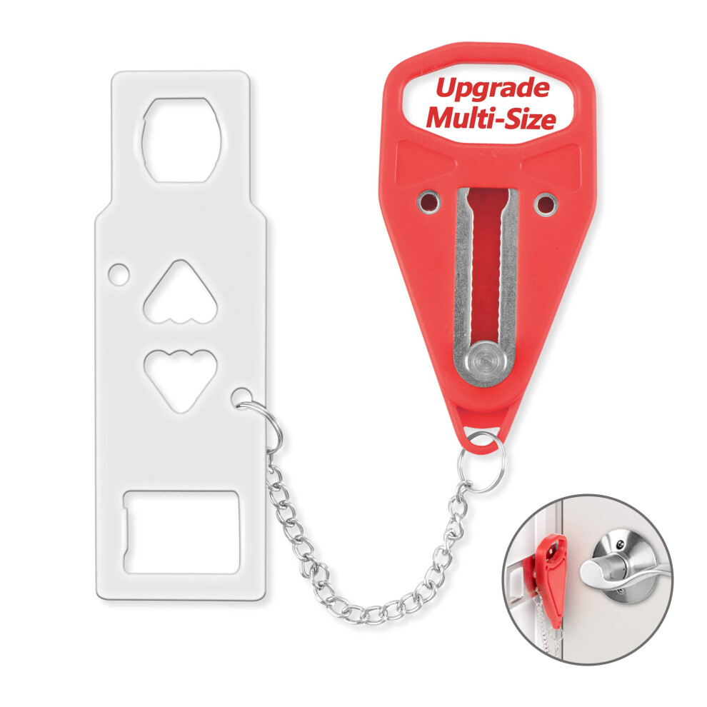 Portable Door Lock Home Security Door Locker Travel Lockdown Locks For Additional Safety And Privacy Perfect For Traveling Hotel Home Apartment Colleg 6939706553425
