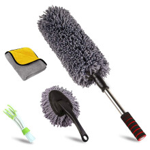 upra Ultimate Car Duster Kit Best Microfiber Multipurpose Duster Interior &Exterior Cleaning Tools Dashboard Detailing Brush Scratch Lint Free Po