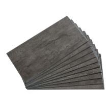 Palisade 23.2 in. X 11.1 in. Interlocking Vinyl Vandt?t v?g/Backsplash -fliser til k?kken eller badev?relse i Ashen Slate (10 Pack)