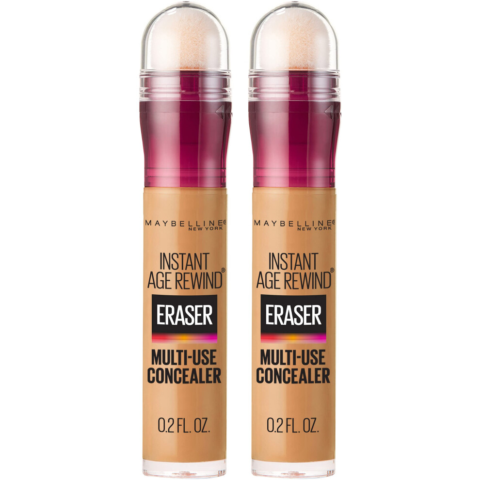 Maybelline Instant Age Rewind Eraser Dark Circles Treatment Multi-Use Concealer  Caramel  0.2 Fl Oz (Pack of 2)