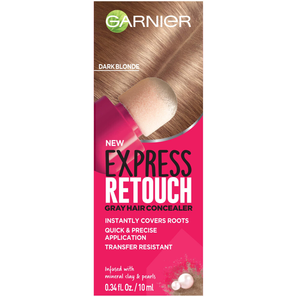 Garnier Hair Color Express Retouch Gray Hair Concealer  Instant Gray Coverage  Dark Blonde  0.34 Fl Oz