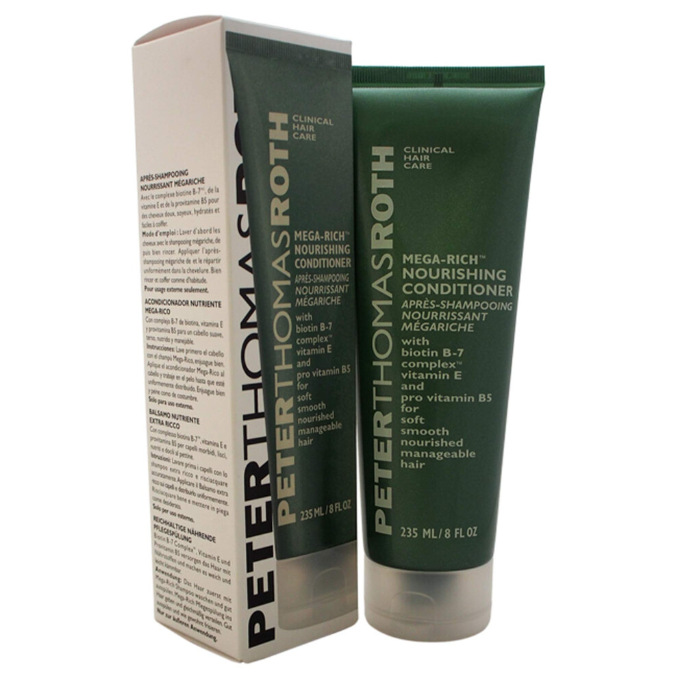 Peter Thomas Roth Mega-Rich Nourishing Conditioner  Biotin B-7 Complex Conditioner for Softer  Smoother  Healthier-Looking Hair  8.5 Fl Oz (Pack of 1)