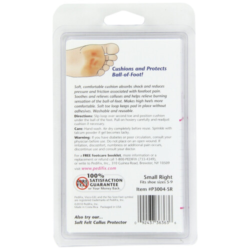 PediFix Visco GEL Metatarsal Pad with Toe Loop Right Small 1