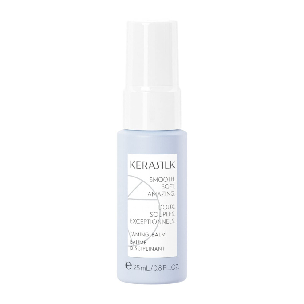 Kerasilk Taming Balm |Nourishes & Hydrates Strands | Instantly Smooths & Softens Hair | With Heat Protection | For Coarse Frizzy & Unruly Hair | 25Ml