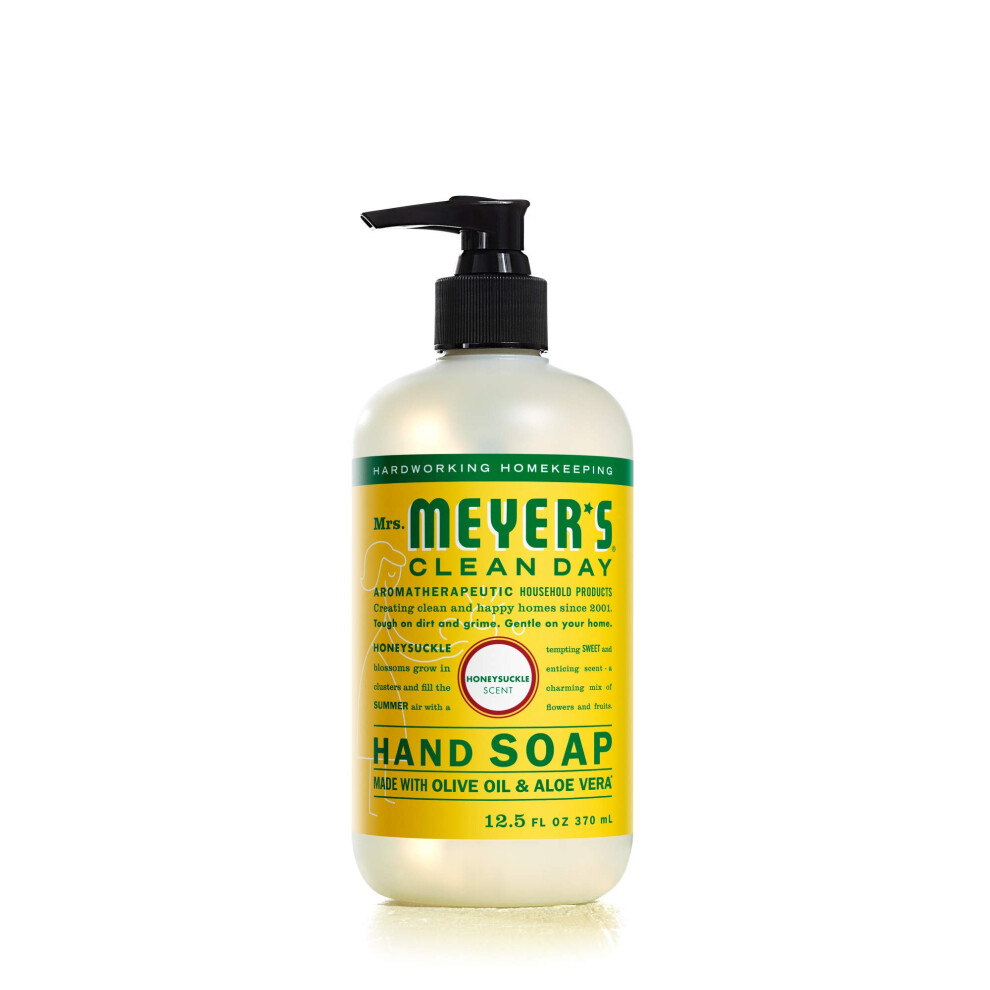 Fru. Meyer's Clean D Mrs. Meyer's Clean Day Hand Soap Made With Essential Oils Biodegradable Formula Honeysuckle 12.5 Fl. Oz