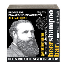 Professor Fuzzworthy's Beard & Hair Hemp Shampoo Bar - Ongeparfumeerd voor gevoelige huid - Normaal droog, vettig haar 4,2 oz