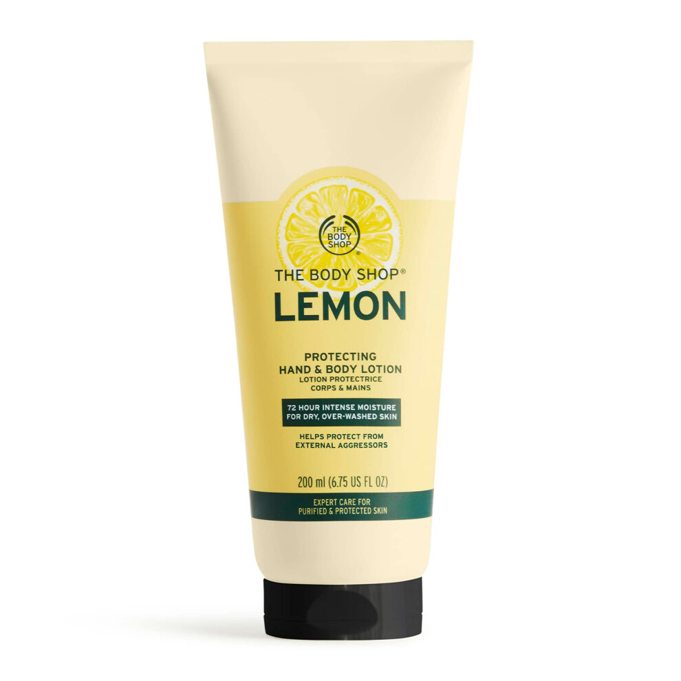 The Body Shop Lemon Protecting Hand & Body Lotion - Intensely Hydrating Moisturizer - 6.75 oz