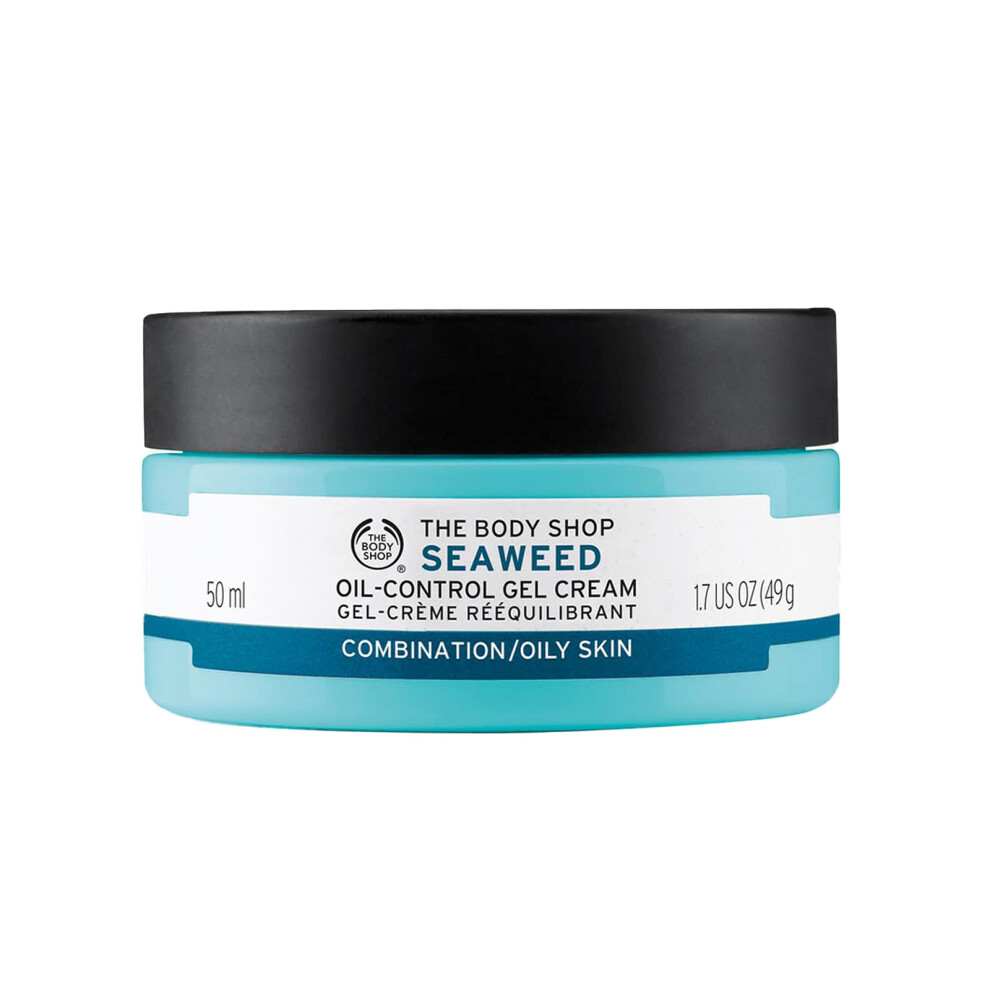 The Body Shop Seaweed Oil-Control Gel Cream - For Combination & Oily Skin - Hydrates  Balances & Mattifies - Vegan - 1.7 oz