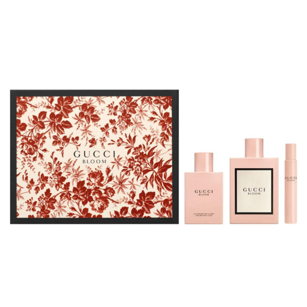 Coffret cadeau Gucci Bloom Eau de Parfum Spray 3 pi  ces pour femme
