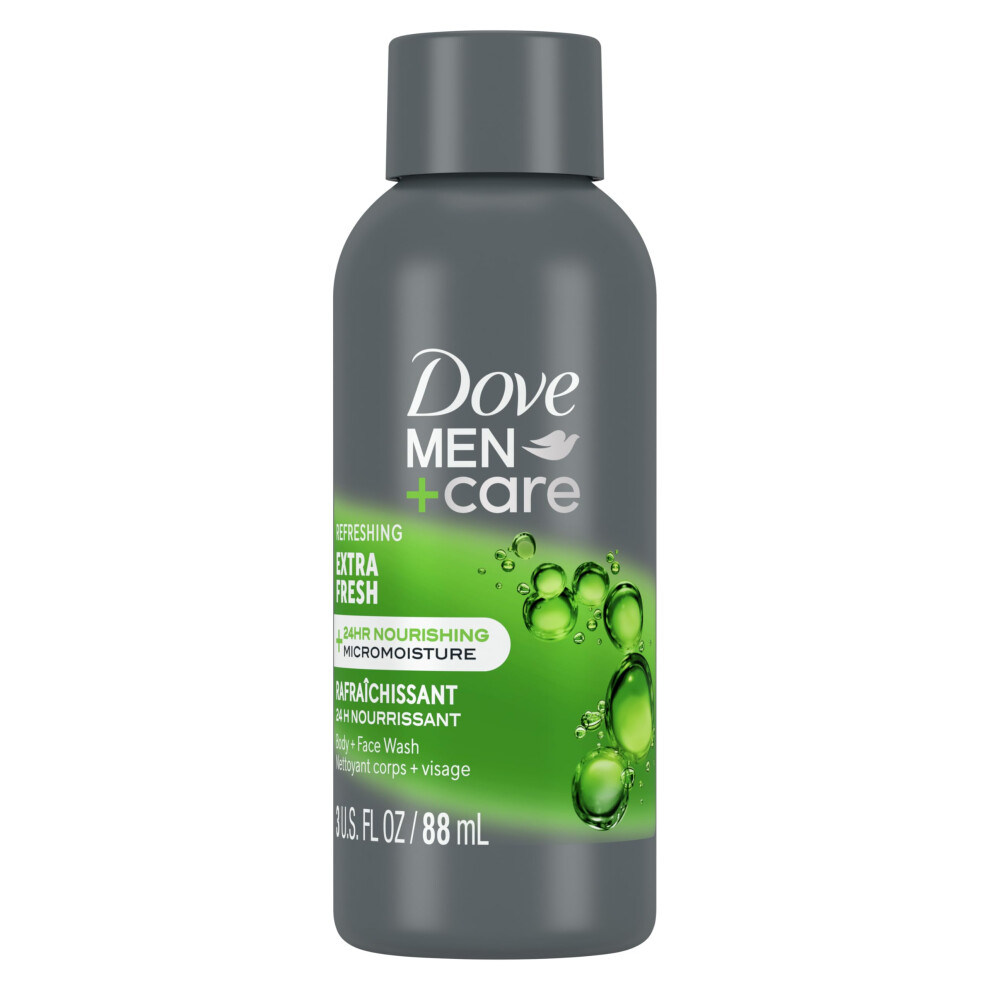 DOVE MEN + CARE Refreshing Extra Fresh with 24-Hour Nourishing Micromoisture Technology Body Wash for Men 3 oz-image-OPC-PGTCVZ6-NEW