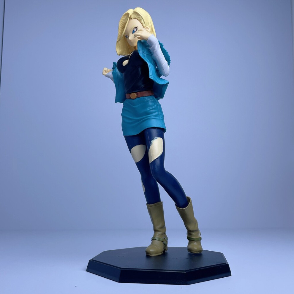 (Blue Android) Impressive Pvc 26cm Green Outfit Blonde Lanky Figure Ideal Enthusiasts For Anime-image-OPC-PGTCW5X-NEW