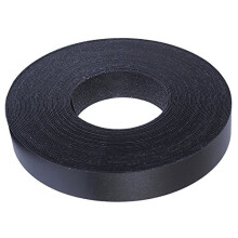 Edge Supply Zwart Melamine 7/8 inch X 250 ft rol zwarte kantenband - Voorgelijmde flexibele rand - Gemakkelijk aan te brengen Opstrijkrand voor kastr