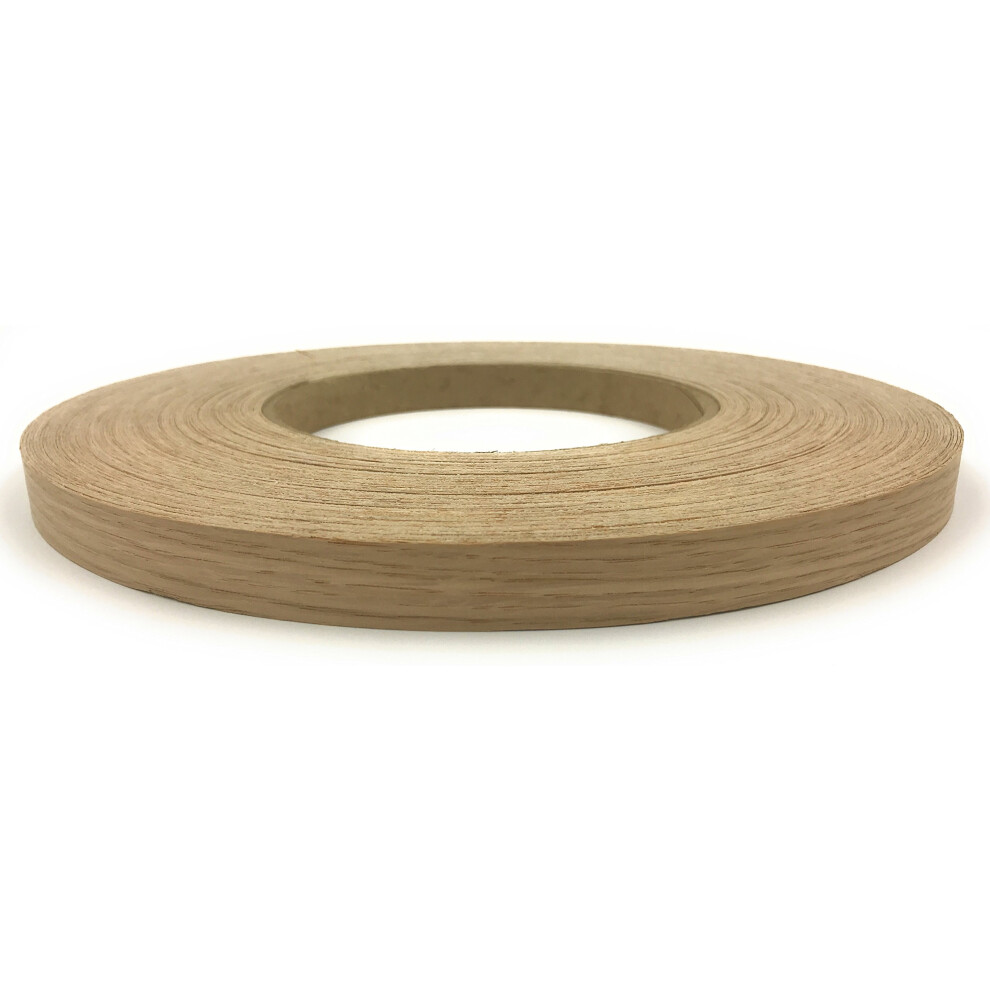 Edge Supply White Oak 7/8 Inch X 250 Ft Wood Veneer Edgebanding Preglued Roll Flexible Wood Tape Easy Application Iron On With Hot Melt Adhesive. Sm 712048262158