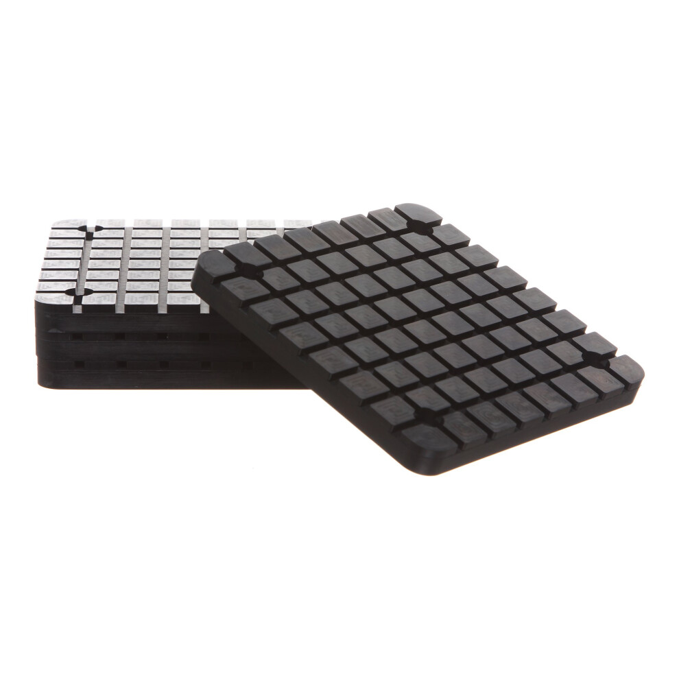 REPLACEMENTKITS.COM - Square Rubber Arm Pads Fits Globe BendPak & Danmar 2-Post Car Lift New Set of 4 - Black